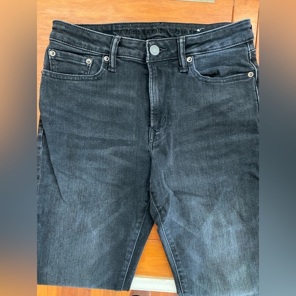 American Eagle next level flex distressed black men’s jeans size 30 X 34 - Picture 5 of 6